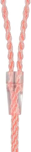 Monolith Dual 2.5mm to 3.5mm Headphone Cable - 5 Feet - Pink with Oxygen Free Copper Braided Auxiliary Audio Cord in Kuwait