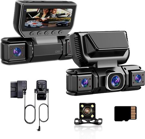 4 Channel Dash Cam Front & Rear for Cars with Radar,2K FHD & WDR Night in Kuwait