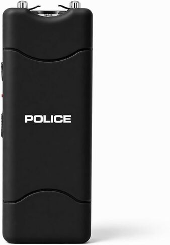 Police Stun Gun for Self Defense 801 Mini Rechargeable LED Flashlight Black in Kuwait