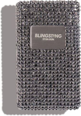 BLINGSTING High Voltage Stylish Stun Gun for Women - Professional Grade Self Defense - Safe On/Off Switch - Wrist Strap - Batteries Included - Compact & Lightweight in Kuwait