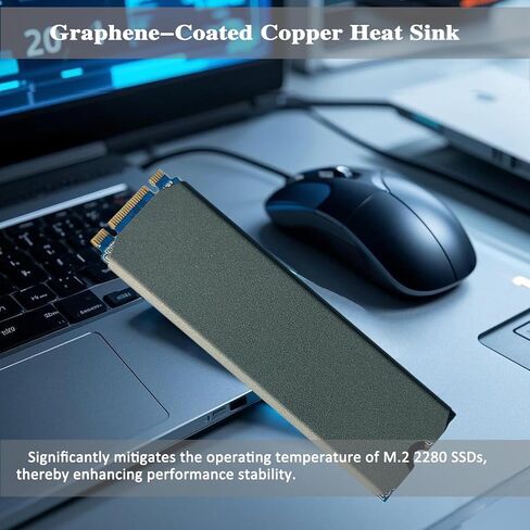 Graphene Copper Heatsink for M.2 2280 NVMe SSD, Pack of 1 in Kuwait