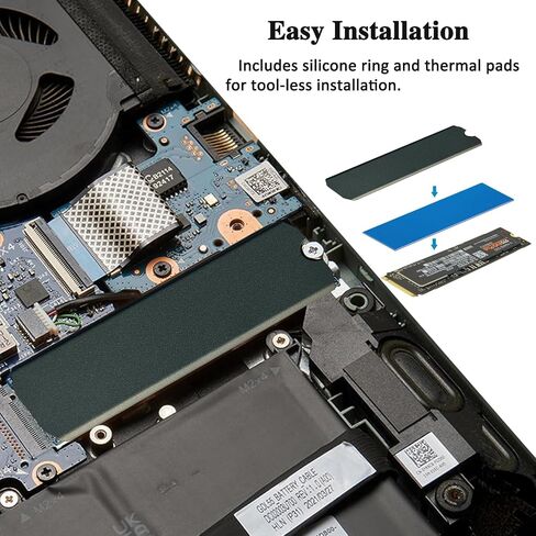 Graphene Copper Heatsink for M.2 2280 NVMe SSD, Pack of 1 in Kuwait