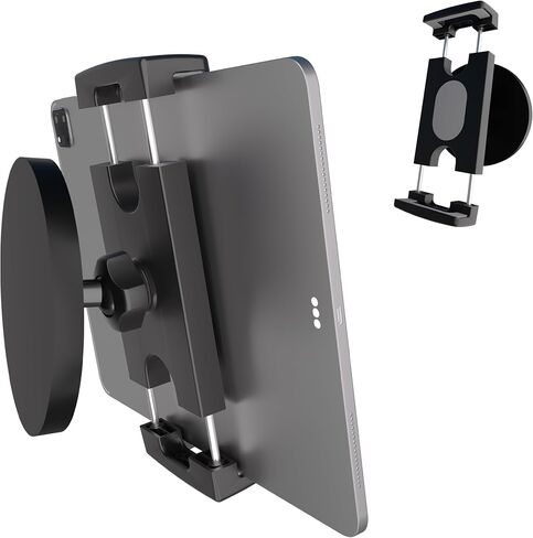 Magnetic Tablet Holder Fridge Tablet Mount for Cabinet Whiteboard Gym Warehouse and More fits 4.7-12.9 inch Phones and Tablets, 360°Adjustable 3.5" Magnetic Base in Kuwait