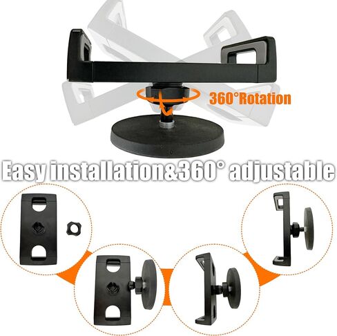 Magnetic Tablet Holder Fridge Tablet Mount for Cabinet Whiteboard Gym Warehouse and More fits 4.7-12.9 inch Phones and Tablets, 360°Adjustable 3.5" Magnetic Base in Kuwait