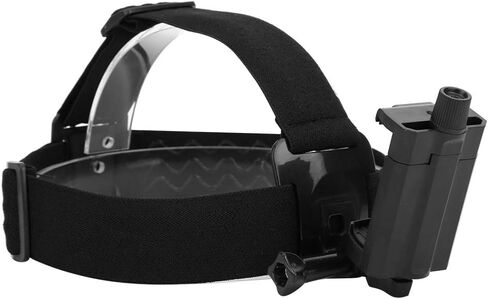 Ejoyous Head Mounted Mobile Phone Holder, Head Phone Holder, First Person View Video Bracket Outdoor Head Harness Strap with Mobile Phone Clip Headband Mount for Motion Camera in Kuwait