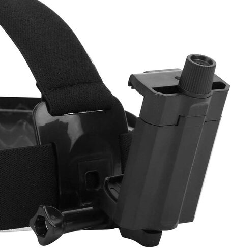 Ejoyous Head Mounted Mobile Phone Holder, Head Phone Holder, First Person View Video Bracket Outdoor Head Harness Strap with Mobile Phone Clip Headband Mount for Motion Camera in Kuwait