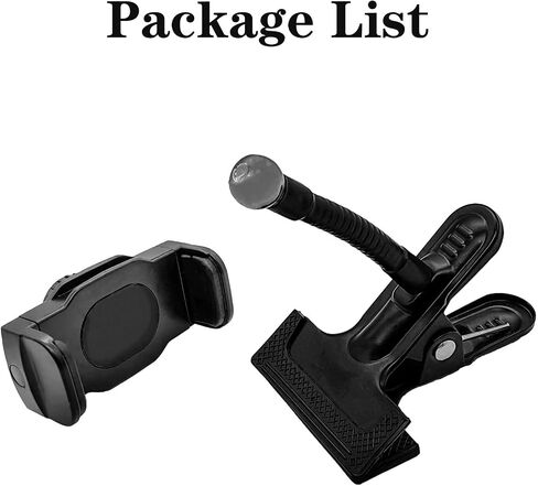 Guitar Phone Holder, Flexible Gooseneck Guitar Phone Mount & Camera Mount Clip, 360° Rotation Phone Holder for Acoustic & Electric Guitar, Bass, Ukulele, Compatible with iPhone, All Smartphones in Kuwait