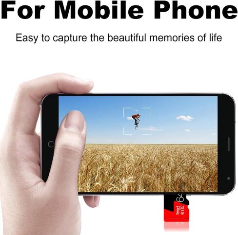 High Speed Micro SD Card with Adapter,64GB TF Card for Security Cameras, Smartphones,Tablets,Drones - U3,Class 10,A1,Full HD Video(Black) in Kuwait