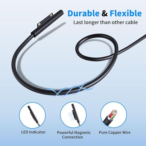 65W Microsoft Surface Charger fits for Surface Pro/Go/Book Windows Laptop in Kuwait