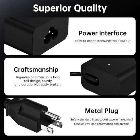 65W USB-C Laptop Charger Compatible with Dell Latitude 5540 5530 5520 5450 7530 7440 7430 XPS 13 9250 9350 9360 9365 Adapter Power Cord in Saudi Arabia
