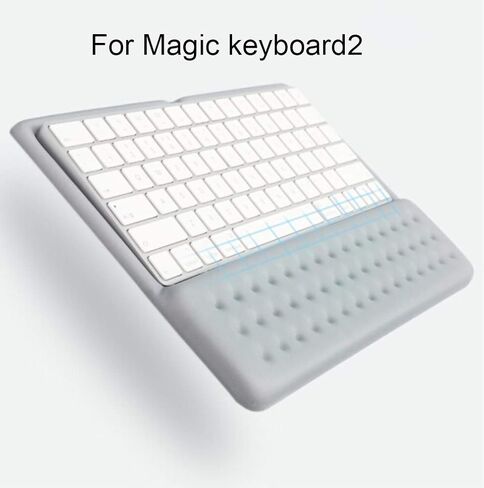 2 in 1 Keyboard Wrist Rest Pad Wrist Support Keyboard Mat Wrist Rest Mouse Pad for Apple Magic Keyboard 2 (Gray) in Kuwait