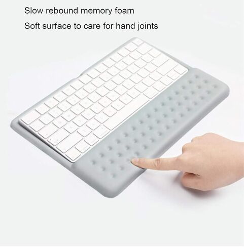 2 in 1 Keyboard Wrist Rest Pad Wrist Support Keyboard Mat Wrist Rest Mouse Pad for Apple Magic Keyboard 2 (Gray) in Kuwait