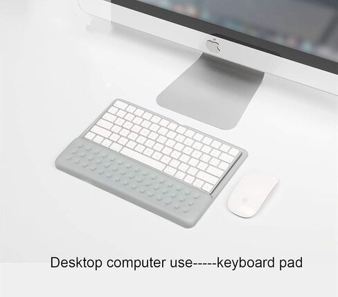 2 in 1 Keyboard Wrist Rest Pad Wrist Support Keyboard Mat Wrist Rest Mouse Pad for Apple Magic Keyboard 2 (Gray) in Kuwait