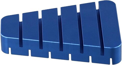 Fly Tying Tool Dubbing Hackle Holder, Aluminum Feather Folding Block for Fly Fishing Vise Work, Duck Feather Clamp Accessory(blue) in Kuwait