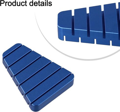 Fly Tying Tool Dubbing Hackle Holder, Aluminum Feather Folding Block for Fly Fishing Vise Work, Duck Feather Clamp Accessory(blue) in Kuwait