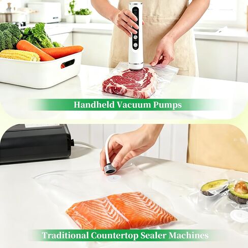 50 Pack Reusable Vacuum Sealer Bags for Food, 5 Assorted Sizes in Kuwait