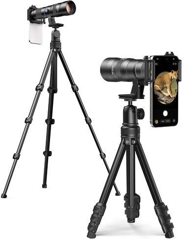 MIAO LAB 20-60X Zoom Telephoto Lens, High Power Telephoto Mobile Cell Phone Lens with Tripod & Universal Phone Clip, for iPhone 17/16/15/14/13 Series, Samsung, Android and Most Smartphone in Saudi Arabia