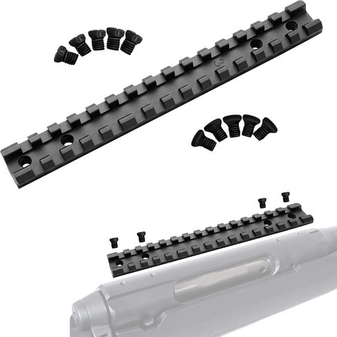 GOTICAL Picatinny Rail Mount for Savage Axis/Edge Rifles Mounting Hardware Included Allows for Picatinny or Weaver Standard Scope Rings Mounts Red Dots Flushlights Lasers in Kuwait