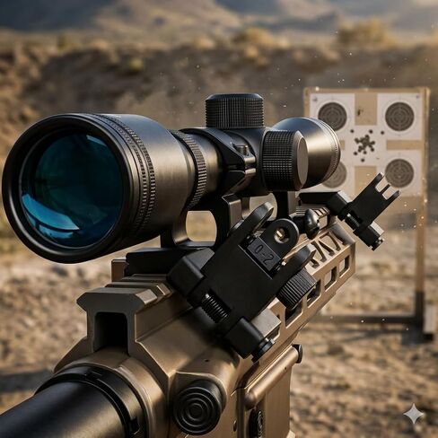 Flip Up Sight Offset 45 Degree Offset Sights Rapid Transition Front and Rear for Picatinny Rail Backup Gun Sight Accessories for Hunting Airsoft in Kuwait