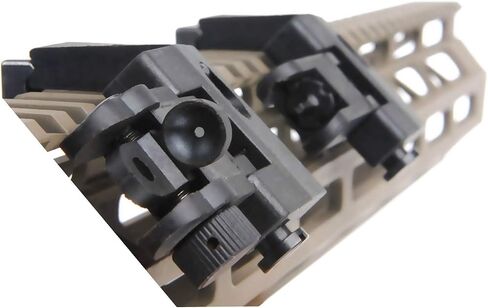 Flip Up Sight Offset 45 Degree Offset Sights Rapid Transition Front and Rear for Picatinny Rail Backup Gun Sight Accessories for Hunting Airsoft in Kuwait