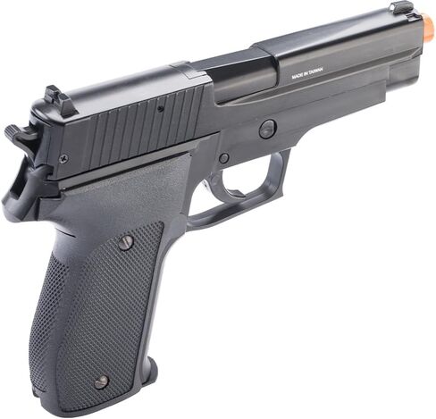 Evike Airsoft - Swiss Arms Licensed 226 Collector's Edition Spring Powered Airsoft Pistol (Color: Black) in Saudi Arabia