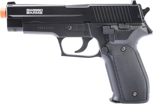 Evike Airsoft - Swiss Arms Licensed 226 Collector's Edition Spring Powered Airsoft Pistol (Color: Black) in Saudi Arabia