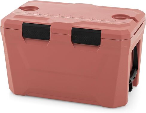 KOTEK 21qt Hard Cooler, Insulated Portable Ice Chest with Drain Plug, Bottle Opener & Cup Holders, Outdoor Cooler with Handle for Camping, Beach, Fishing and Boating in Saudi Arabia