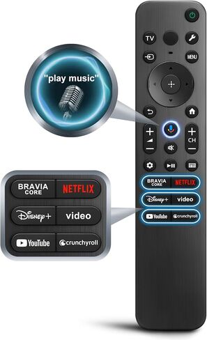 Voice Remote for Sony-TV-Remote Control Replacement, for All Sony Bravia Google Smart TVs Series with Voice Function in Kuwait
