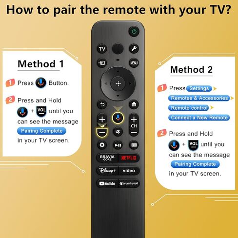 Voice Remote for Sony-TV-Remote Control Replacement, for All Sony Bravia Google Smart TVs Series with Voice Function in Kuwait