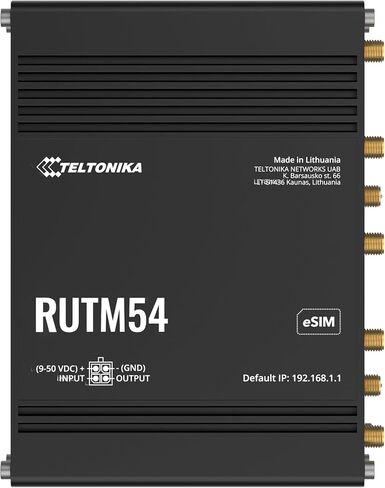 RUTM54 5G Industrial Router – Global Telit Modem, Dual SIM & eSIM Failover, Dual-Band WiFi, GNSS GPS, 5 x Gigabit Ethernet, USB, VPN & RMS Support (RUTM54000000) in Kuwait