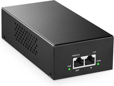 MokerLink Gigabit PoE Injector, 802.3af/at/bt 90W, 10/100/1000Mbps Ethernet, Plug & Play, Non-PoE to PoE Adapter, Distance Up to 100 Meters (328 ft.) in Kuwait