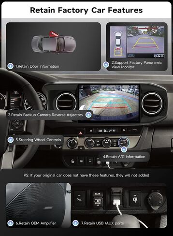Roadanvi X14 11.6" Head Unit for Toyota Tacoma 2016-2023,Android 14 in Kuwait