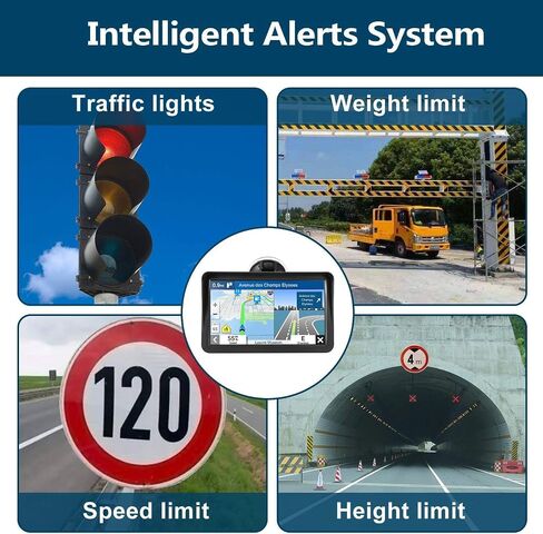 GPS Navigation for Car,Latest 2026 Map, 9 inch Touch Screen Real Voice Spoken Turn-by-Turn Direction Reminding Navigation System for Cars, GPS Satellite Navigator with Free Lifetime Map Update in Kuwait