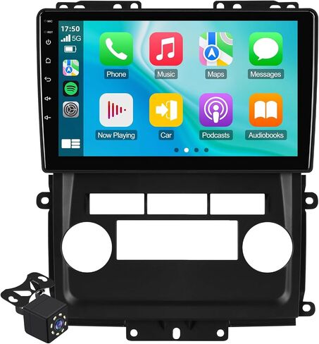 Linux 9-inch Car Stereo for Nissan Frontier Xterra 2009-2012 IPS Touchscreen Screen Car Radio with Carplay & Android Auto Support Aftermaket Camera FM Bluetooth SWC in Kuwait