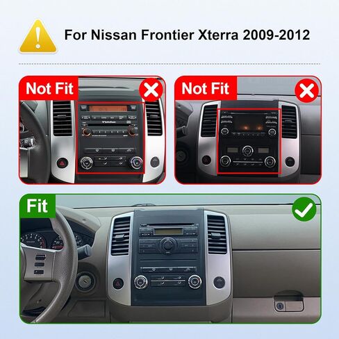 Linux 9-inch Car Stereo for Nissan Frontier Xterra 2009-2012 IPS Touchscreen Screen Car Radio with Carplay & Android Auto Support Aftermaket Camera FM Bluetooth SWC in Kuwait