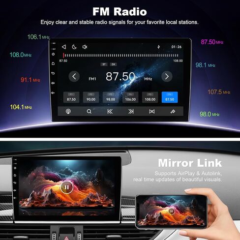 Linux 9-inch Car Stereo for Nissan Frontier Xterra 2009-2012 IPS Touchscreen Screen Car Radio with Carplay & Android Auto Support Aftermaket Camera FM Bluetooth SWC in Kuwait