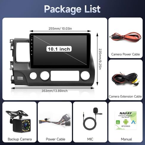 Naifay Fast Boot Linux Radio for Honda Civic 2006 2007 2008 2009 2010 2011 in Kuwait