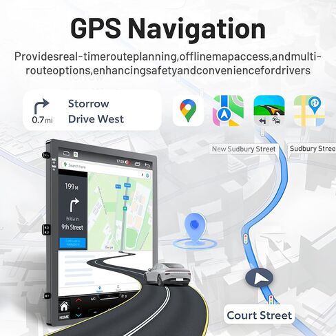 for Chevrolet Cruze 2009-2015 Radio Stereo Upgrade: 9.7 Inch IPS Android 13 Car Head Unit Replacement, Wireless CarPlay Android Auto GPS WiFi Bluetooth AM FM SWC Backup Camera, 8 Core 4G+64G DSP in Kuwait
