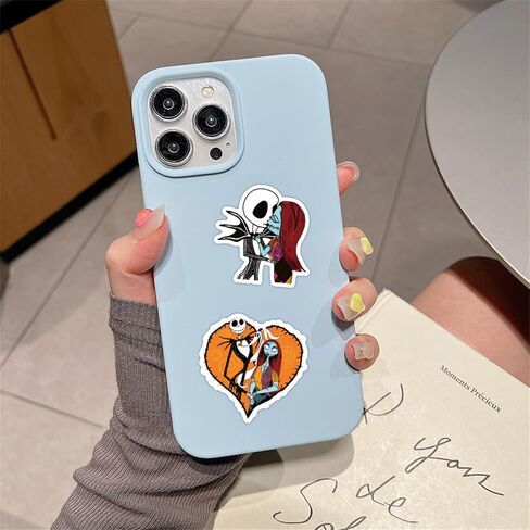 60Pcs The Nightmare Before Christmas Stickers for Kids Stickers Cute Gifts for Girls Boys Halloween Sticker for Kids Waterbottle Laptop Guitar Classroom Prizes for Elementary Students (Nightmare) in Kuwait