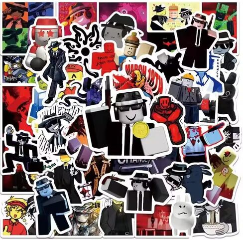 Forsaken Stickers - 50PCS Horror Video Game-Inspired Stickers Pack Cool Dark Cartoon Game Characters Vinyl Waterproof Stickers for Kids Teens Adults Laptop, Water Bottle, Phone, Skateboard Decals in Kuwait
