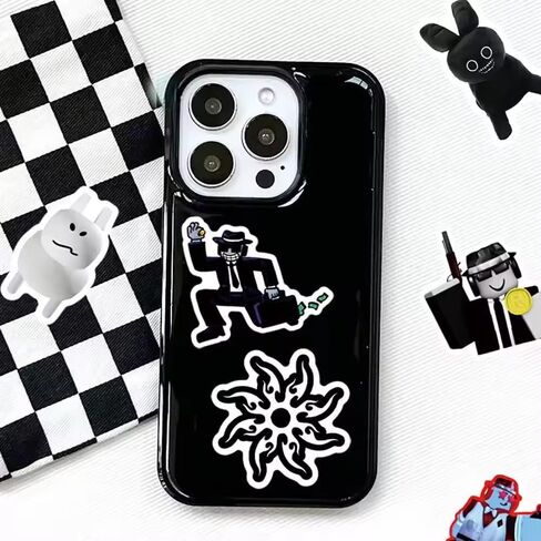 Forsaken Stickers - 50PCS Horror Video Game-Inspired Stickers Pack Cool Dark Cartoon Game Characters Vinyl Waterproof Stickers for Kids Teens Adults Laptop, Water Bottle, Phone, Skateboard Decals in Kuwait