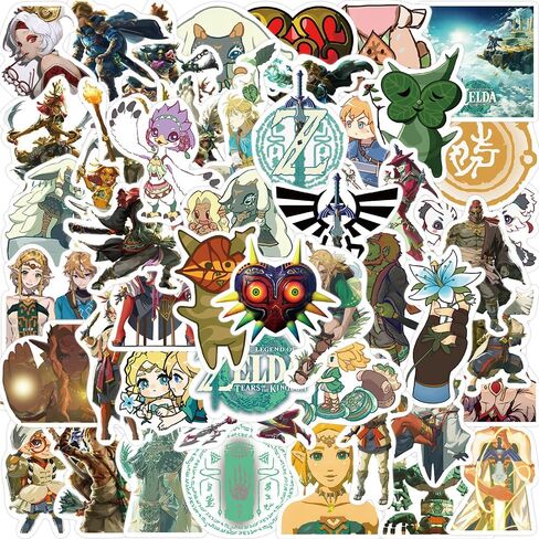 The Legend of Zelda Sticker Game Character Decal for Water Bottle Kid 50PCS in Kuwait