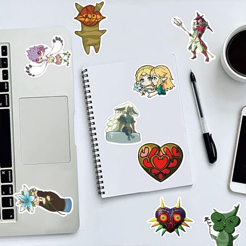 The Legend of Zelda Sticker Game Character Decal for Water Bottle Kid 50PCS in Kuwait
