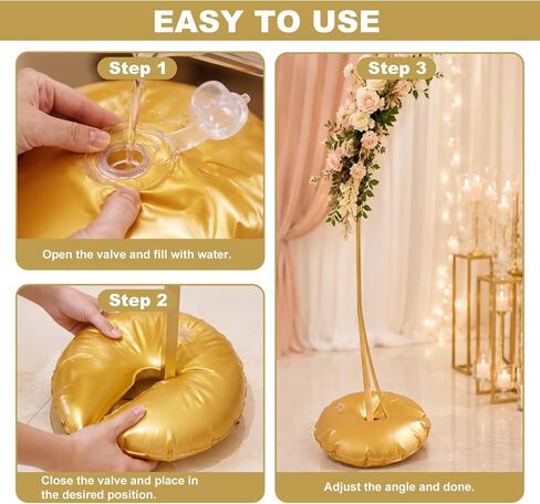 8 Pcs Golden Water Bag for Arch Weight in Kuwait