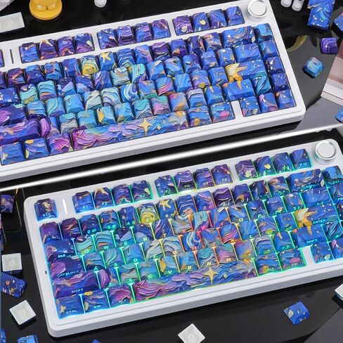 JOMKIZ Starry Night V5 Keycaps PBT Cherry Profile for Mechanical Keyboard in Saudi Arabia
