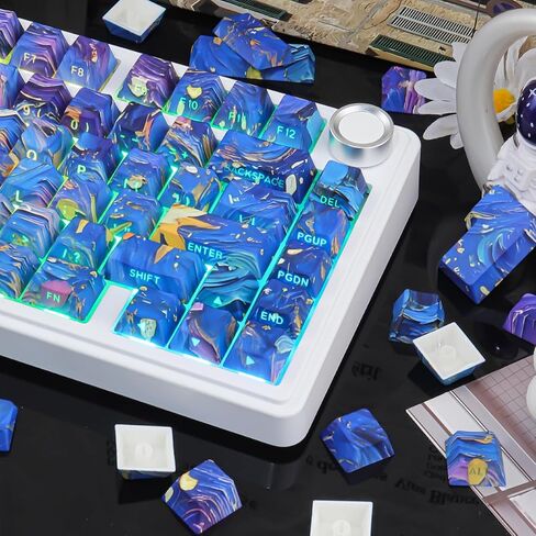JOMKIZ Starry Night V5 Keycaps PBT Cherry Profile for Mechanical Keyboard in Saudi Arabia