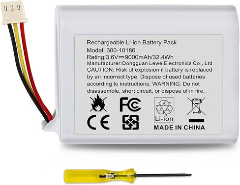 Futurebatt 300-10186 Battery Replacement for ADT Command Smart Security Panel ADT5AIO-1 ADT5AIO-2 ADT5AIO-3 ADT7AIO-1, ADT 2X16 AIO Home Security System ADT2X16AIO-1 ADT2X16AIO-2 Battery 3.6V in Saudi Arabia