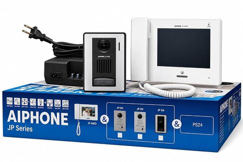 Aiphone JPS-4AED Video Intercom Box Set, 7 Inch Touchscreen, Surface in Kuwait