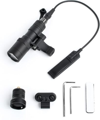 NOBUHIRO NOB#300B 520 Lumens Tactical Flashlight, 2 Rotating Base, 2 Switches in Kuwait