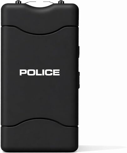 POLICE Stun Gun for Self Defense 800 Mini Rechargeable LED Flashlight Black in Kuwait
